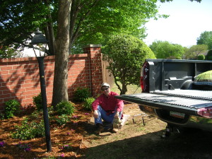 Our President, Allen Smith taking a break.