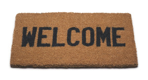 A welcome mat
