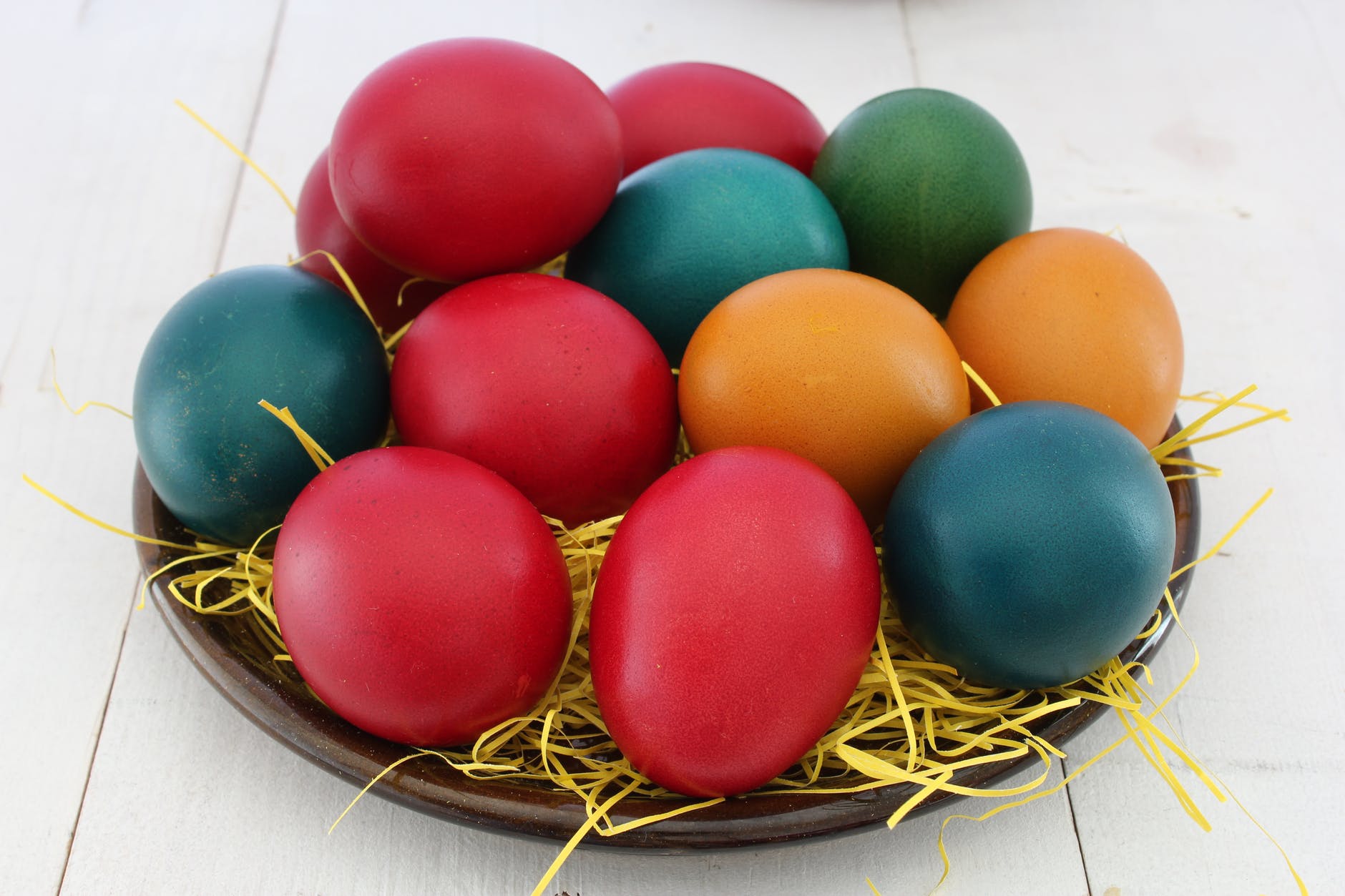 red orange and green printed eggs screenshot